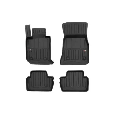 Tappetini Gomma Specifici 4 Pezzi Neri per BMW Serie 2 G42 dal 2021