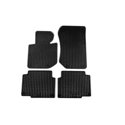Tappetini Gomma Specifici 4 Pezzi Neri per BMW Serie 3 E36 1991-1998