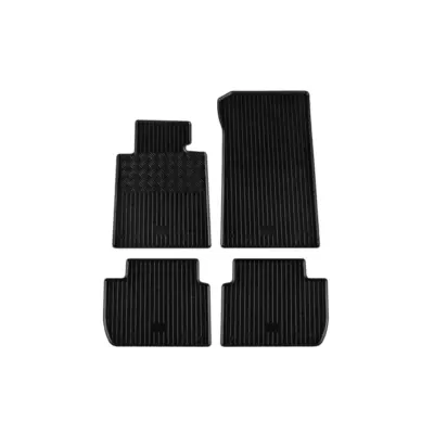 Tappetini Gomma Specifici 4 Pezzi Neri per BMW Serie 3 E46 1998-2005 Berlina