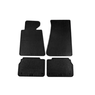 Tappetini Gomma Specifici 4 Pezzi Neri per BMW Serie 5 E34 1988-1996