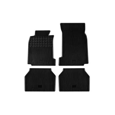 Tappetini Gomma Specifici 4 Pezzi Neri per BMW Serie 5 E39 1995-2004