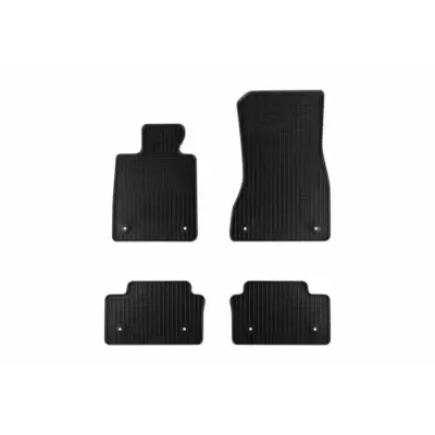 Tappetini Gomma Specifici 4 Pezzi Neri per BMW Serie 5 G60 dal 2023