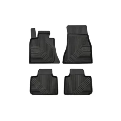 Tappetini Gomma Specifici 4 Pezzi Neri per BMW Serie 6 G32 GT dal 2017