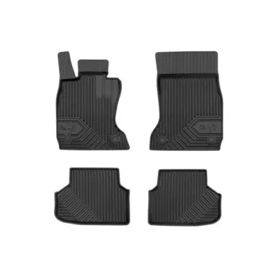 Tappetini Gomma Specifici 4 Pezzi Neri per BMW Serie 7 F01 2008-2015