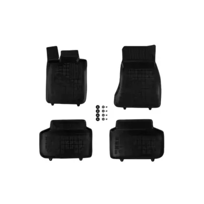 Tappetini Gomma Specifici 4 Pezzi Neri per BMW Serie 7 G11 2015-2022