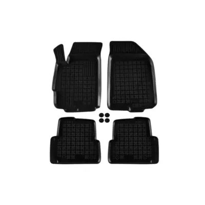 Tappetini Gomma Specifici 4 Pezzi Neri per Chevrolet Aveo 2011-2020