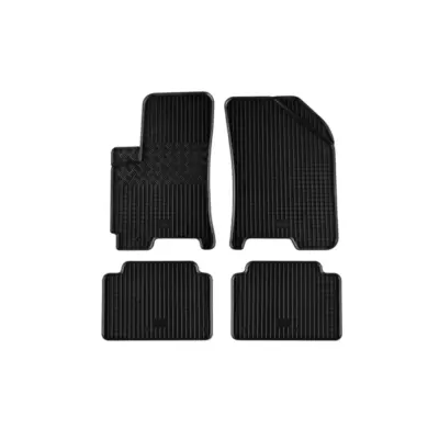 Tappetini Gomma Specifici 4 Pezzi Neri per Chevrolet Aveo dal 2004