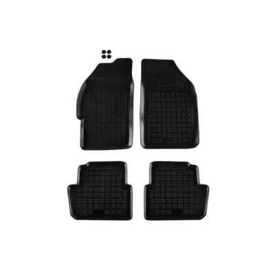 Tappetini Gomma Specifici 4 Pezzi Neri per Chevrolet Spark 2009-2012