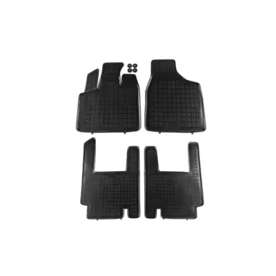 Tappetini Gomma Specifici 4 Pezzi Neri per Chrysler Voyager 2005-2011