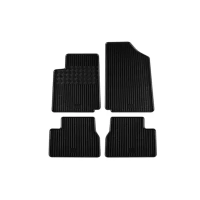 Tappetini Gomma Specifici 4 Pezzi Neri per Citroën C2 2002-2009