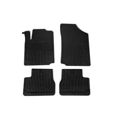 Tappetini Gomma Specifici 4 Pezzi Neri per Citroën C2 2003-2009