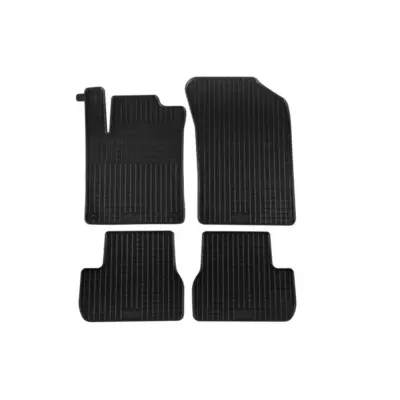 Tappetini Gomma Specifici 4 Pezzi Neri per Citroën C3 2009-2016