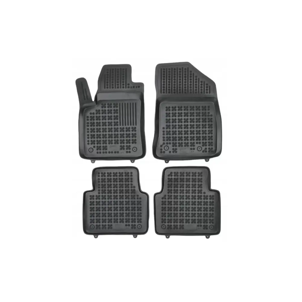 Tappetini Gomma Specifici 4 Pezzi Neri per Citroën C3 Aircross 2017-2024