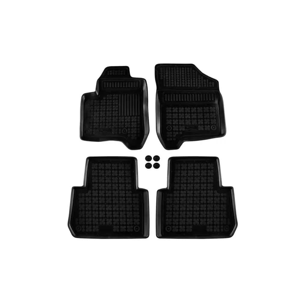 Tappetini Gomma Specifici 4 Pezzi Neri per Citroën C3 Picasso 2008-2017