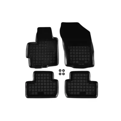 Tappetini Gomma Specifici 4 Pezzi Neri per Citroën C4 Aircross 2012-2017