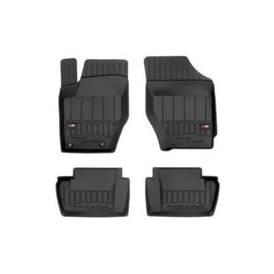 Tappetini Gomma Specifici 4 Pezzi Neri per Citroën C4 I 2004-2010