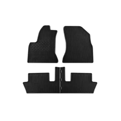 Tappetini Gomma Specifici 4 Pezzi Neri per Citroën C4 Picasso dal 2006