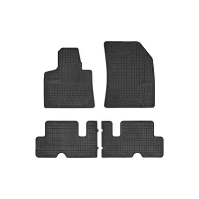 Tappetini Gomma Specifici 4 Pezzi Neri per Citroën C4 Picasso dal 2013