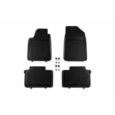 Tappetini Gomma Specifici 4 Pezzi Neri per Citroën C6 2005-2012