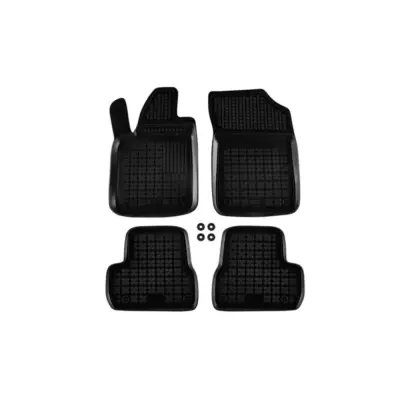 Tappetini Gomma Specifici 4 Pezzi Neri per Citroën DS3 2009-2016 3 Porte