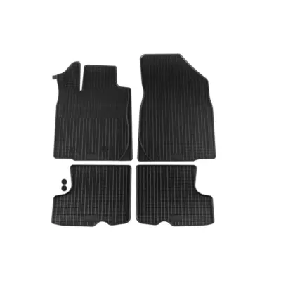 Tappetini Gomma Specifici 4 Pezzi Neri per Dacia Sandero 2008-2012