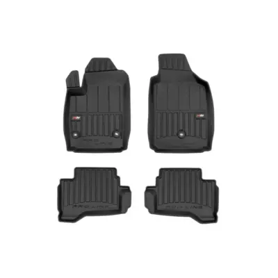 Tappetini Gomma Specifici 4 Pezzi Neri per Fiat 500 I Electric 2015-2020
