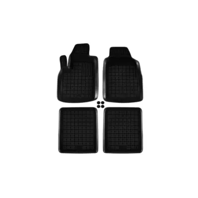 Tappetini Gomma Specifici 4 Pezzi Neri per Fiat Panda 2003-2012