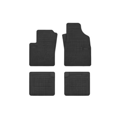 Tappetini Gomma Specifici 4 Pezzi Neri per Fiat Panda Iii dal 2011