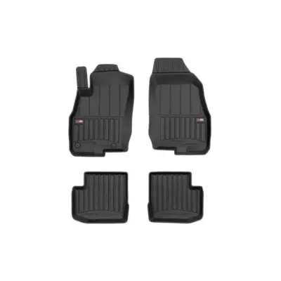 Tappetini Gomma Specifici 4 Pezzi Neri per Fiat Punto Evo 3 Porte 2009-2012