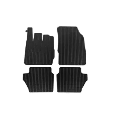 Tappetini Gomma Specifici 4 Pezzi Neri per Ford Fiesta 2011-2017