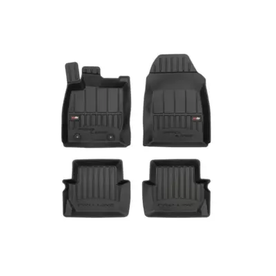 Tappetini Gomma Specifici 4 Pezzi Neri per Ford Fiesta MK7 dal 2018