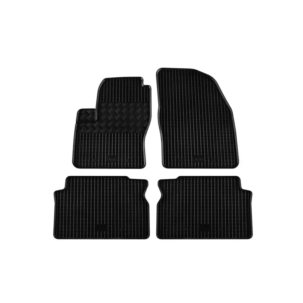 Tappetini Gomma Specifici 4 Pezzi Neri per Ford Focus C-max 2004-2007