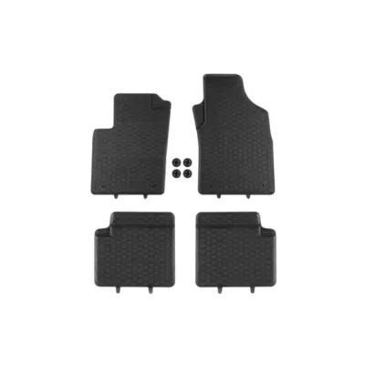 Tappetini Gomma Specifici 4 Pezzi Neri per Ford Ka 2008-2016