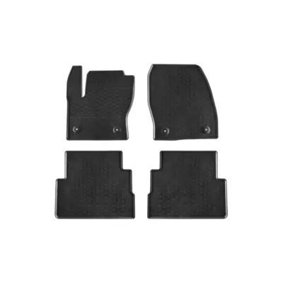 Tappetini Gomma Specifici 4 Pezzi Neri per Ford Kuga 2012-2019