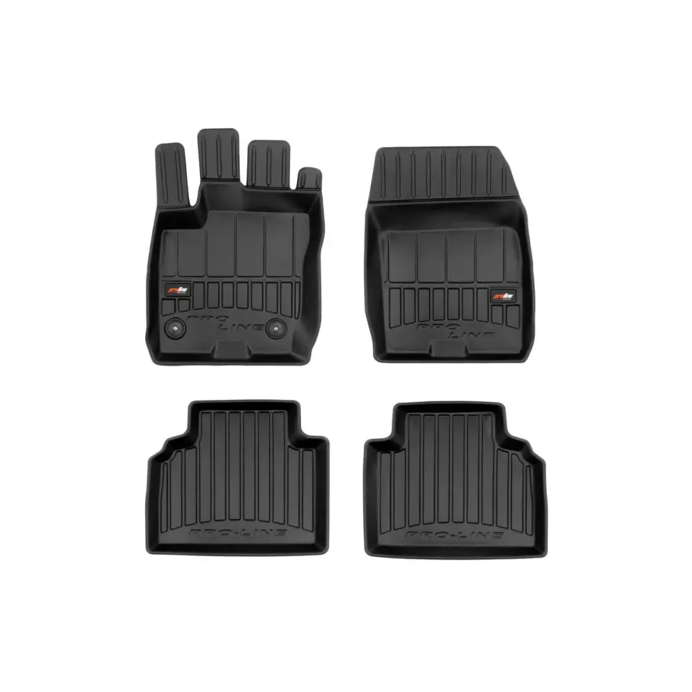 Tappetini Gomma Specifici 4 Pezzi Neri per Ford Tourneo Courier dal 2014
