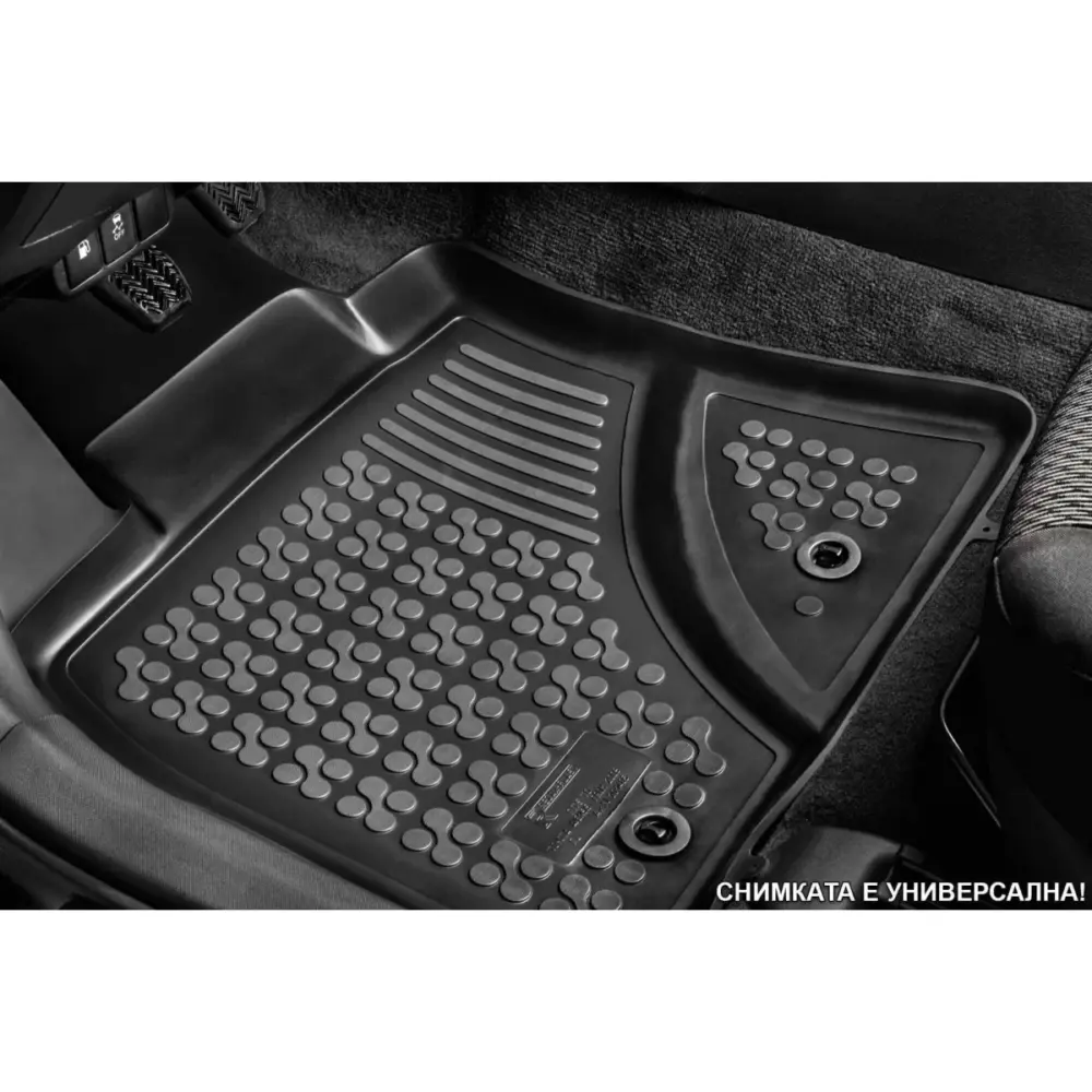 Tappetini Gomma Specifici 4 Pezzi Neri per Ford Tourneo Custom 2017-2023 8 Posti