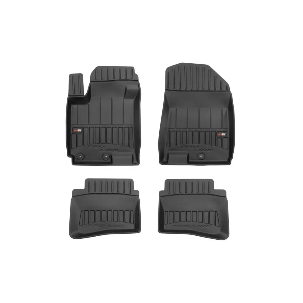 Tappetini Gomma Specifici 4 Pezzi Neri per Hyundai I20 2014-2019