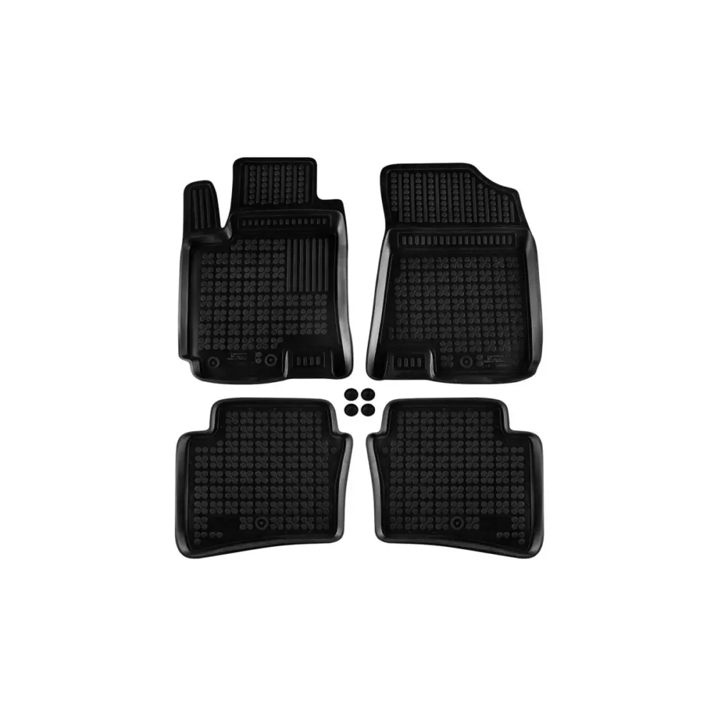 Tappetini Gomma Specifici 4 Pezzi Neri per Hyundai I20 2014-2020