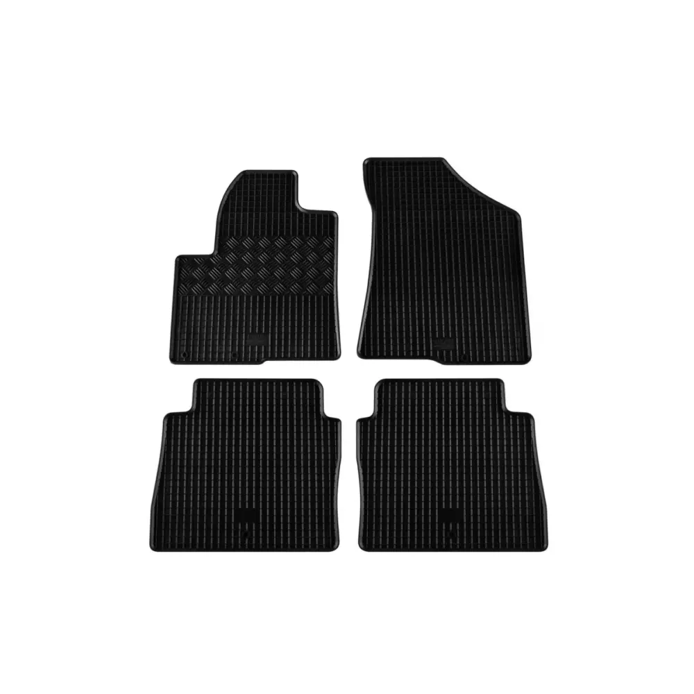 Tappetini Gomma Specifici 4 Pezzi Neri per Hyundai Santa Fe 2006-2009