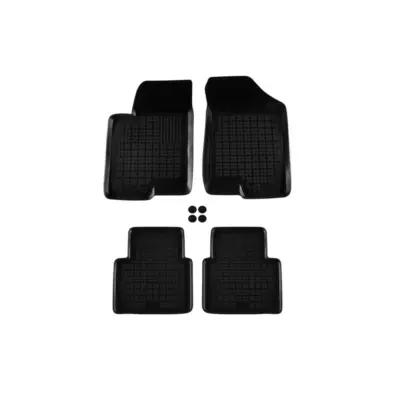 Tappetini Gomma Specifici 4 Pezzi Neri per Hyundai Sonata 2004-2009