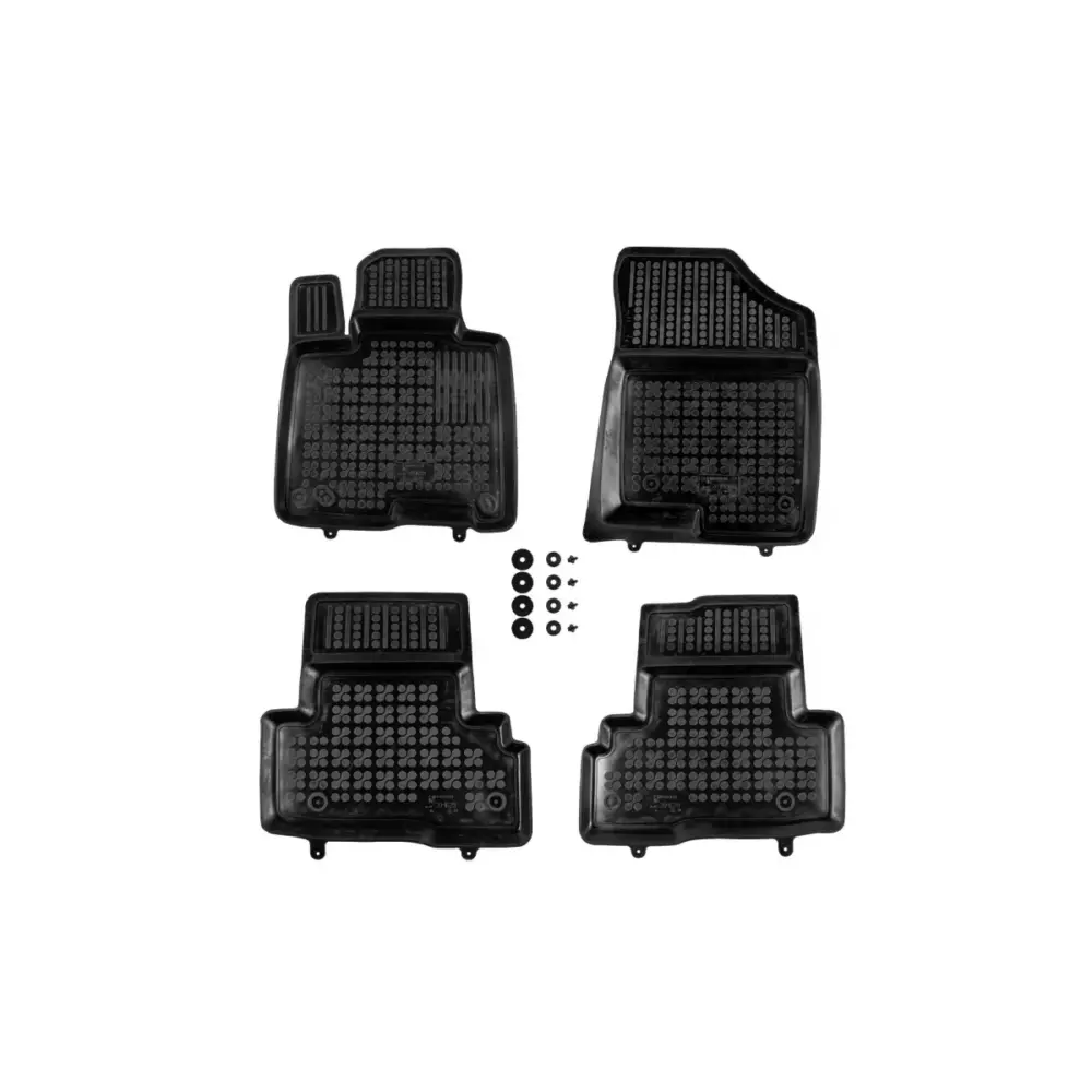 Tappetini Gomma Specifici 4 Pezzi Neri per Hyundai Tucson Iv Hev dal 2020