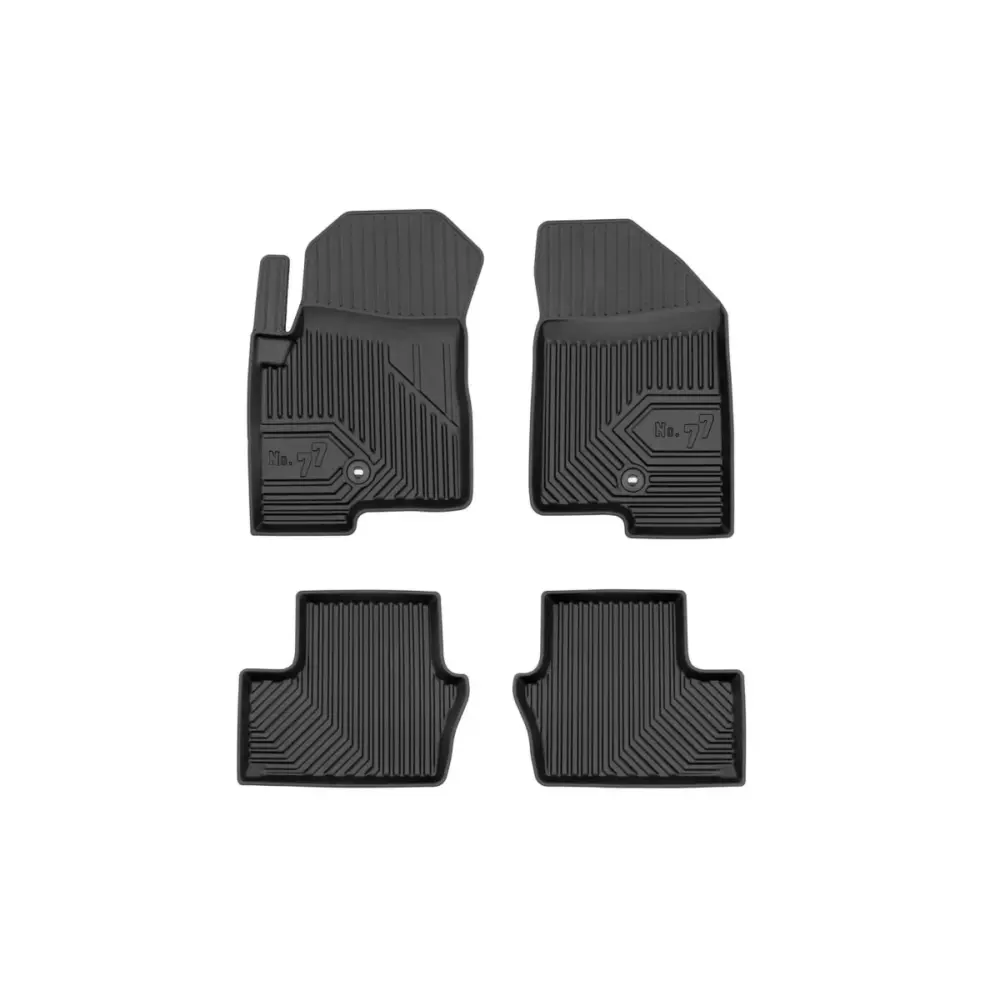 Tappetini Gomma Specifici 4 Pezzi Neri per Jeep Compass 2006-2016