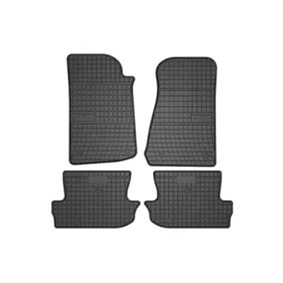 Tappetini Gomma Specifici 4 Pezzi Neri per Jeep Wrangler 4 Porte dal 2017