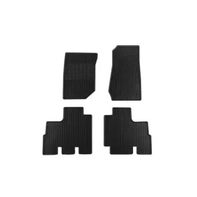 Tappetini Gomma Specifici 4 Pezzi Neri per Jeep Wrangler dal 2007