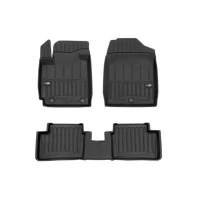 Tappetini Gomma Specifici 4 Pezzi Neri per Kia Picanto Ii 2011-2017