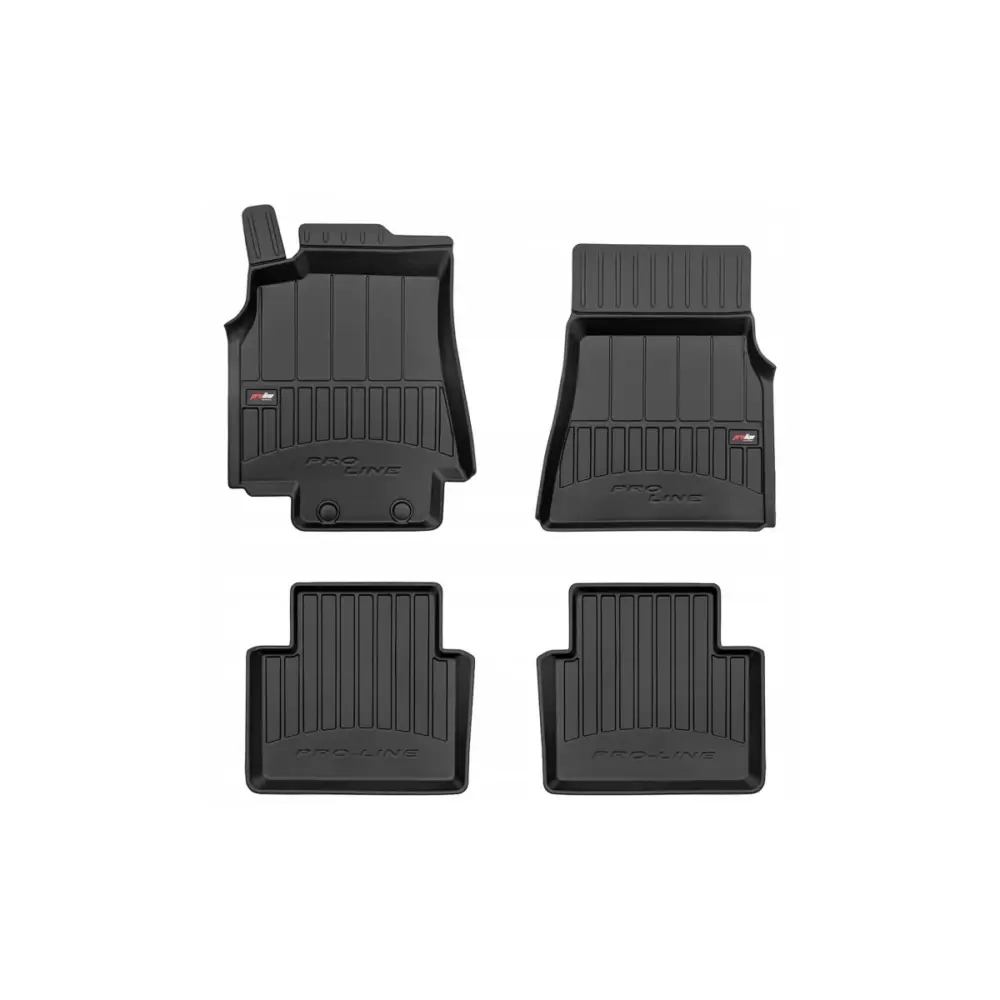 Tappetini Gomma Specifici 4 Pezzi Neri per Mercedes Classe B W245 2005-2011