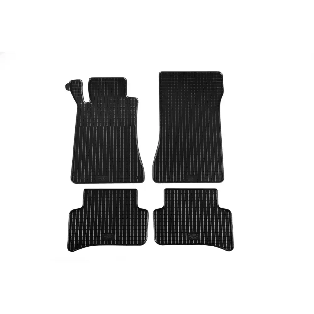 Tappetini Gomma Specifici 4 Pezzi Neri per Mercedes Classe C W203 2000-2007