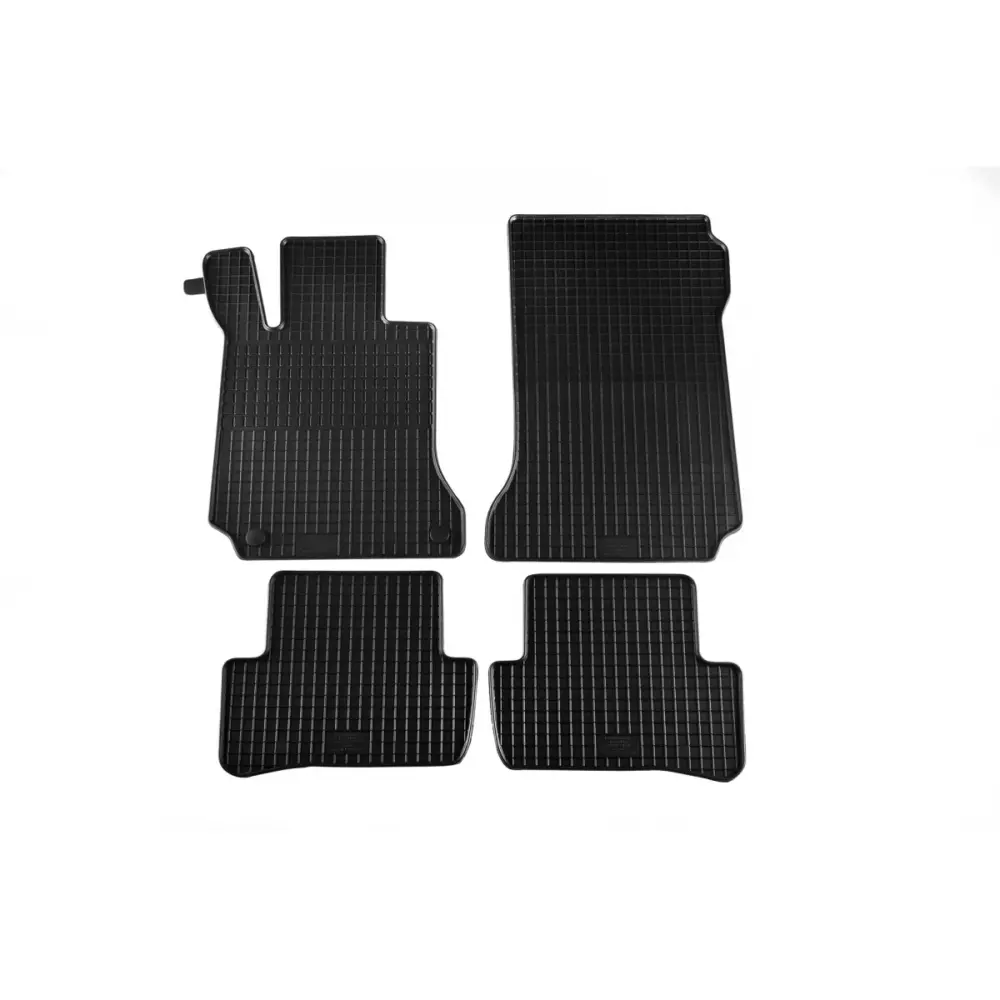 Tappetini Gomma Specifici 4 Pezzi Neri per Mercedes Classe C W204 2007-2014