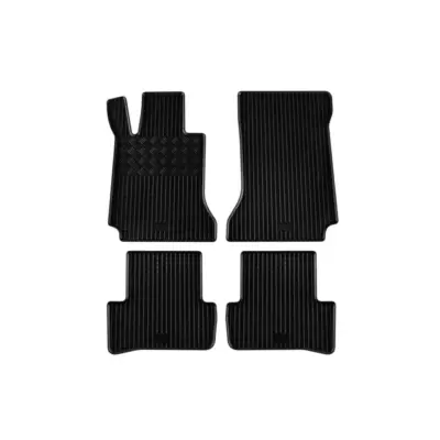 Tappetini Gomma Specifici 4 Pezzi Neri per Mercedes Classe C W204 2007-2014