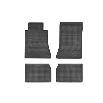 Tappetini Gomma Specifici 4 Pezzi Neri per Mercedes Classe E W124 1984-1997